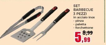 Happy Casa Set Barbecue 3 Pezzi offerta