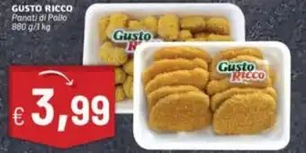 Sisa Gusto Ricco Panati di Pollo 880 g/1 kg offerta