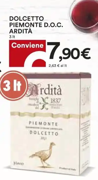 Ardità Dolcetto Piemonte D.O.C 3 Lt