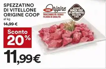Coop Coop Spezzatino di Vitellone Origine offerta