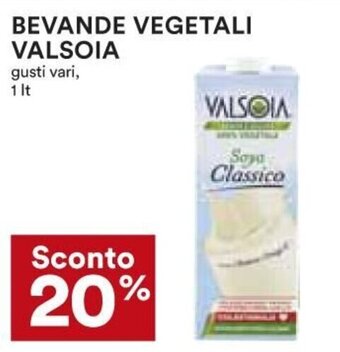 Coop Valsoia Bevande Vegetali 1 Lt offerta