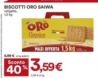 Coop Biscotti Oro Saiwa 1,5kg offerta