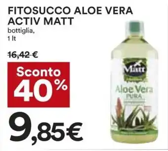 Coop Fitosucco Aloe Vera Activ Matt 1 lt offerta