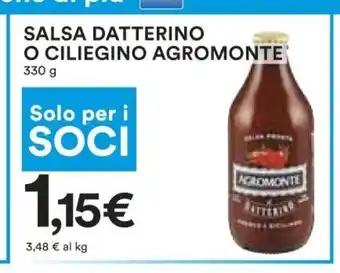 Coop Salsa Datterino O Ciliegino Agromonte 330 g offerta