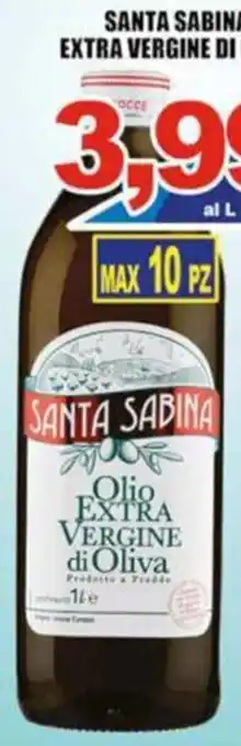 Sacoph Santa Sabina Olio Extra Vergine di Oliva 1 l offerta