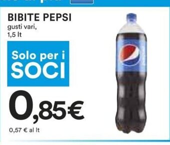 Coop Bibite Pepsi 1,5 lt offerta