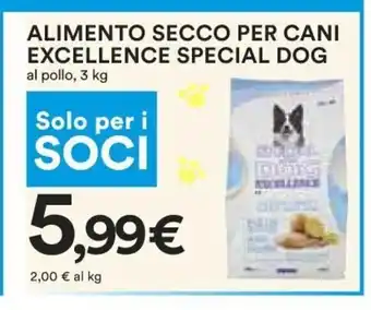 Coop Alimento Secco Per Cani Excellence Special Dog 3kg offerta
