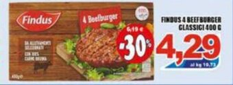 Sacoph Findus 4 Beefburger Classici 400 g offerta