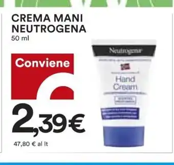 Coop Crema Mani Neutrogena 50 ml offerta
