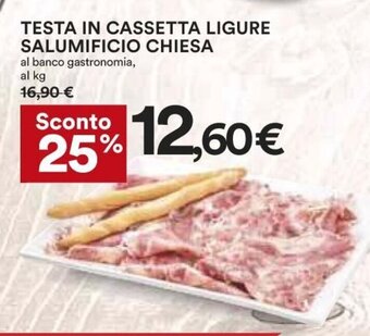 Coop Testa in Cassetta Ligure Salumificio Chiesa offerta