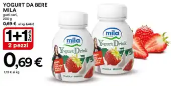 Ipercoop Mila Yogurt da Bere gusti vari, 200 g offerta