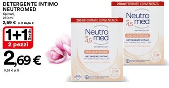 Ipercoop Neutromed Detergente intimo vari tipi 250 ml offerta