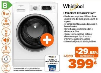 Whirlpool Lavatrice FFBR8529BSVIT
