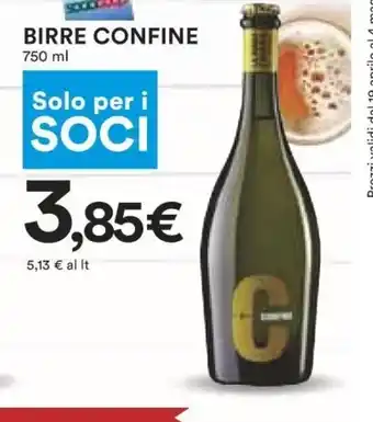 Coop Birre Confine 750 ml offerta