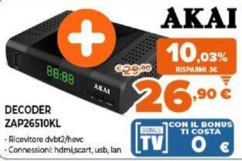 Akai Decoder ZAP26510KL
