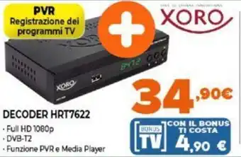 Expert Xoro Decoder HRT7622 offerta