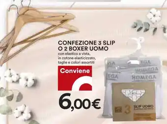 Coop Confezione 3 Slip o 2 Boxer Uomo offerta