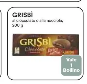 Coop Grisbi al cioccolato o alla nocciola 200g offerta
