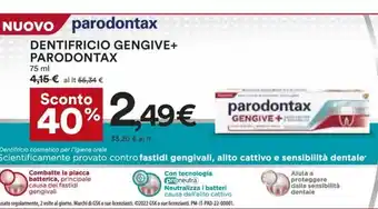 Coop Parodontax Dentifricio Gengive + Parodontax 75 ml offerta