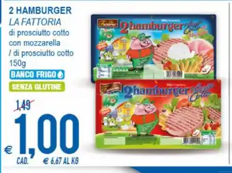 MD Discount 2 Hamburger La Fattoria 150g offerta