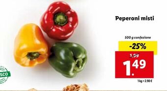 Lidl Peperoni misti offerta