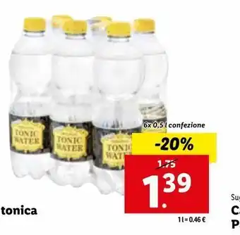 Lidl Acqua tonica 6x0,5l offerta