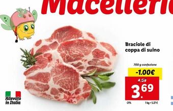 Lidl Braciole di coppa di suino offerta