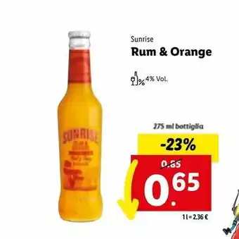 Lidl Rum & orange 275ml offerta