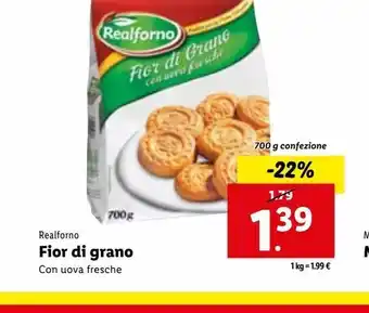 Lidl Fior di grano con uova fresche 700g offerta
