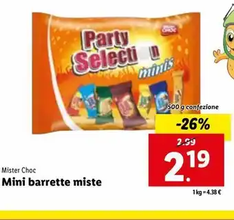 Lidl Mini barrette miste 500g offerta