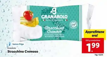 Lidl Stracchino cremoso granrolo 320g offerta