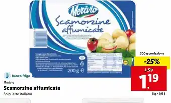 Lidl Scamorzine affumicate merivio offerta