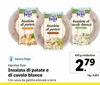 Lidl Insalata di patate o di cavolo bianco 450g offerta