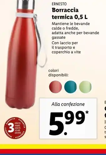 Lidl Borraccia termica 0,5l offerta