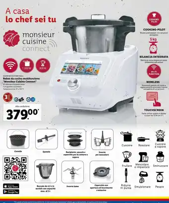 Robot da cucina multifunzione " monsieur cuisine connect"