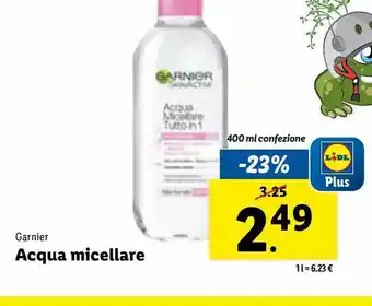 Lidl Acqua micellare 400ml garnier offerta