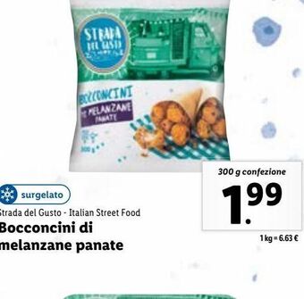 Lidl Bocconcini di melanzane panate 300g offerta