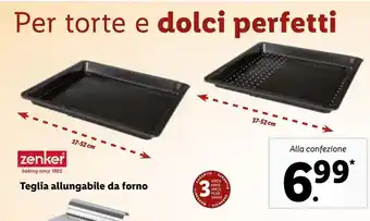 Lidl Teglia allungabile da forno offerta