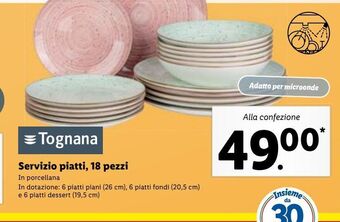 Lidl Servizio piatti, 18 pezzi offerta