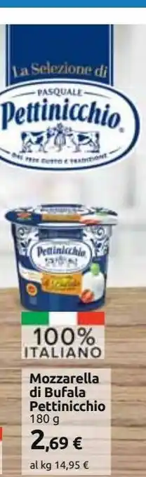 Carrefour Market Mozzarella di bufala pettinicchio 180 g offerta