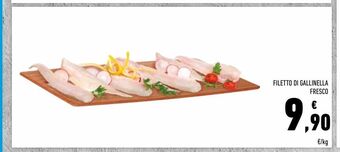 Conad Filetto di gallinella fresco offerta