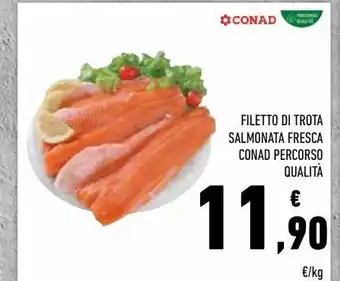 Conad Filetto di trota salmonata fresca conad percorso qualita offerta