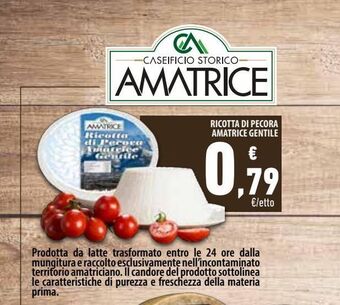 Conad Ricotta di pecora amatrice gentile offerta