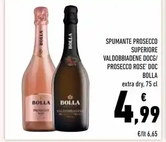 Conad Spumante prosecco superiore valdobbiadene docg / prosecco rose' doc bolla extra dry , 75 cl offerta