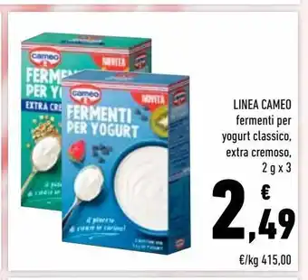 Conad Superstore Linea cameo fermenti per yogurt classico, extra cremoso offerta