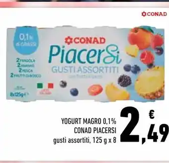 Conad Superstore Yogurt magro 0,1% conad piacersi offerta