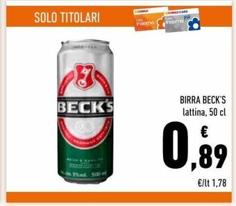 Conad Superstore Birra beck's offerta
