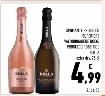 Conad Superstore Spumante prosecco superiore valdobbiadene docg/ prosecco rosé doc bolla offerta