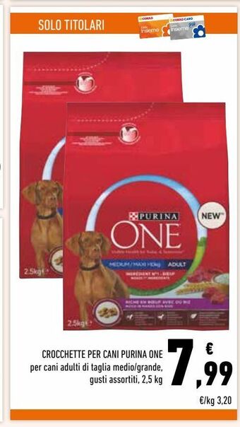 Conad Superstore Crocchette per cani purina one offerta