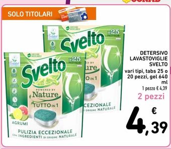 Spazio Conad Detersivo lavastoviglie svelto offerta